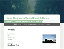 Tablet Screenshot of goodshepherdmankato.org